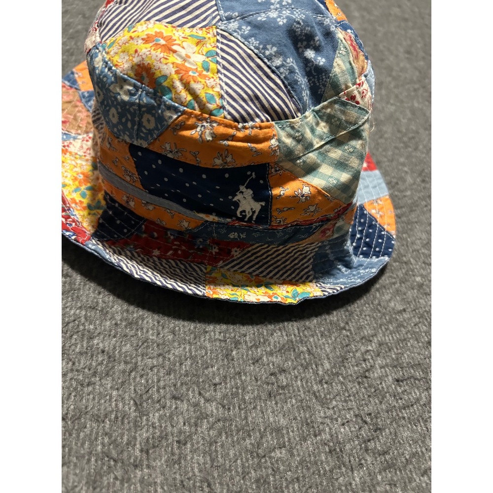 Polo ralph lauren bucket hat patchwork pony cotton new mens size Large/XL - Picture 3 of 5